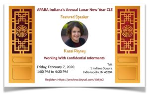 Featured Speaker: Attorney Kassi Rigney on Working with Confidential Informants